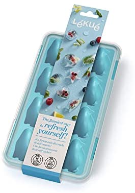 Lekue Penguin Ice Cube Tray, Blue - The Finished Room