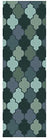 Surya Hand Tufted Geometric Accent Rug, 2-Feet by 3-Feet, Teal/Forest/Sea Foam - The Finished Room