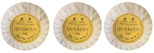 Penhaligons of London Quercus Pleated Bath Soaps 100 Grams Each - Set of 3 - The Finished Room