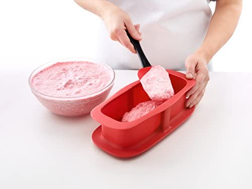Lekue Baking Loaf Spring Form Pan, 9.5&quot;, Red - The Finished Room