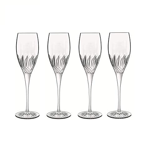 Diamonte 7.5 oz. Champagne/Prosecco Stem, Set of 4 - The Finished Room
