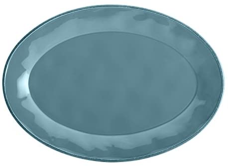 Rachael Ray Cucina Dinnerware 10-Inch x 14-Inch Stoneware Oval Platter, Almond Cream - The Finished Room