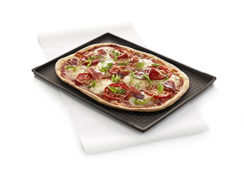 Lekue Micro Perforated Silicone Baking Pizza Mat, 15.7&quot; x 0.59&quot; x 11.8&quot;, Brown - The Finished Room