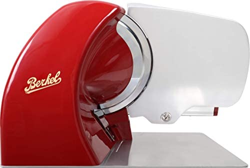 Berkel Home Line 250 Food Slicer/Red/10&quot; Blade/Electric Food Slicer/Slices Prosciutto, Meat, Cold Cuts, Fish, Ham, Cheese, Bread, Fruit and Veggies/Adjustable Thickness Dial - The Finished Ro