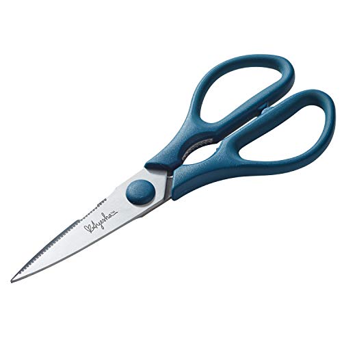 Ayesha Curry Cutlery Japanese Steel Kitchen Shears/Multipurpose, 3-in-1, Twilight Teal - The Finished Room
