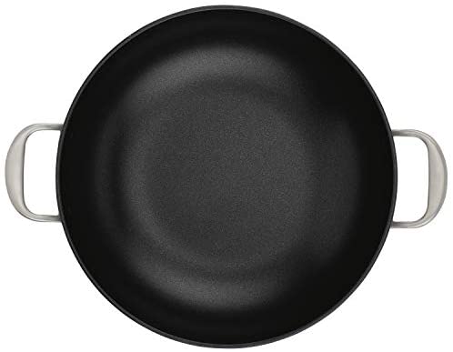 Anolon Allure Hard Anodized Nonstick Wok/Stir Fry Pan, 12 Inch, Dark Gray - The Finished Room