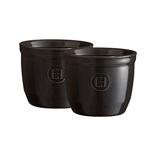 Emile Henry Made in France 6.75 oz Ramekin (Set of 2), 3.25&quot; by 2.75&quot;, Burgundy Red - The Finished Room