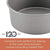 Farberware Baking Nonstick Pressure Cooker Bakeware/Cake Pan, Round, 7 Inch, Gray - The Finished Room