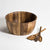 Kalmar Home 13-Inch Acacia Wood Extra Large Salad Bowl with Servers - The Finished Room