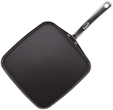 Farberware Buena Cocina Nonstick Griddle Pan/Flat Grill, 11&quot;, Black,22005 - The Finished Room