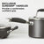 Anolon Advanced Hard Anodized Nonstick Frying Pan/ Fry Pan/ Saute Pan/ All Purpose Pan with Lid - 12 Inch, Gray - The Finished Room