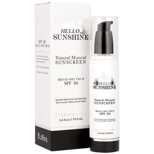 Beekman 1802 Hello Sunshine Natural Mineral Sunscreen SPF 30 - 2.4 Ounces - The Finished Room