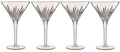 Luigi Bormioli Mixology 7.25 oz Martini Glasses, Set of 4, Clear - The Finished Room