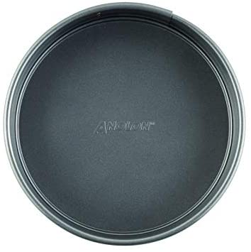 Anolon Advanced Nonstick Springform Baking Pan / Nonstick Springform Cake Pan / Nonstick Cheesecake Pan, Round - 9 Inch, Gray - The Finished Room