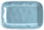 Rachael Ray Cucina Dinnerware 8-Inch x 12-Inch Stoneware Rectangular Platter, Agave Blue - - The Finished Room