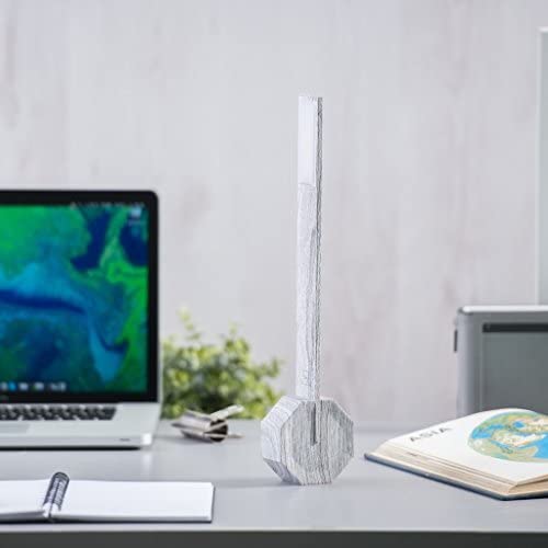 Gingko Octagon One Rechargeable Modern LED Desk Lamp Touch Sensitive Ash - The Finished Room