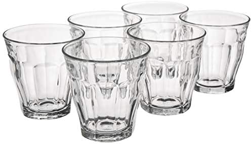 Duralex Made In France Picardie Clear Tumbler, Set of 6, 10-1/2-Ounce - The Finished Room