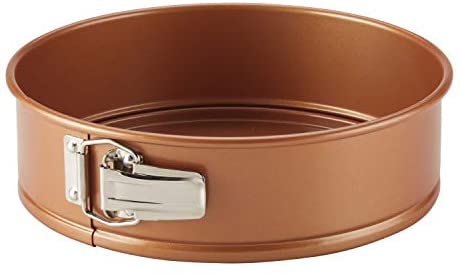 Ayesha Curry Nonstick Bakeware Nonstick Springform Baking Pan / Nonstick Springform Cake Pan / Nonstick Cheesecake Pan, Round - 9 Inch, Copper - The Finished Room