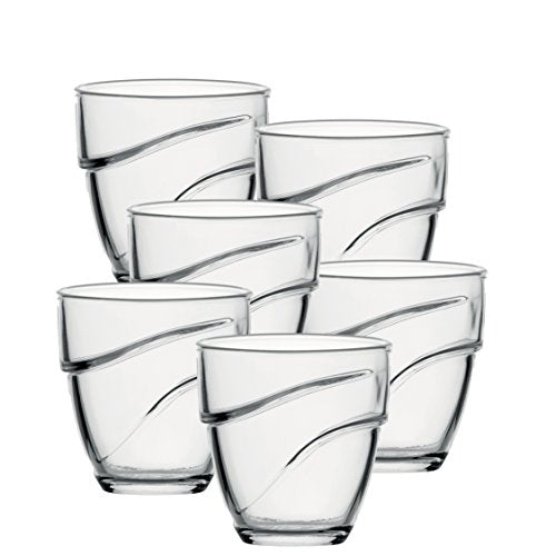 Duralex Set of 6 Wave Tumblers, Clear, 9.5-Oz. - The Finished Room