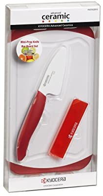 Kyocera Mini Prep block-knife-sets, 11&quot; x 5.5&quot;, Red - The Finished Room