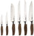 Viking Culinary X50CrMoV15 German Steel Hollow Handle Professional Knife Set, 6 Piece - The Finished Room