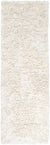 Surya Shag Runner Area Rug 2'6"x8' Ivory Ashton Collection - The Finished Room