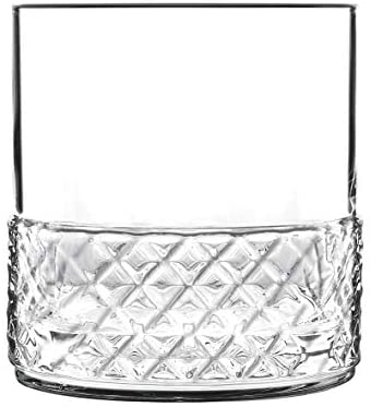 Luigi Bormioli Roma 12.75 oz Glass, Set of 4 Double Old Fashion Drinkware, Clear - The Finished Room