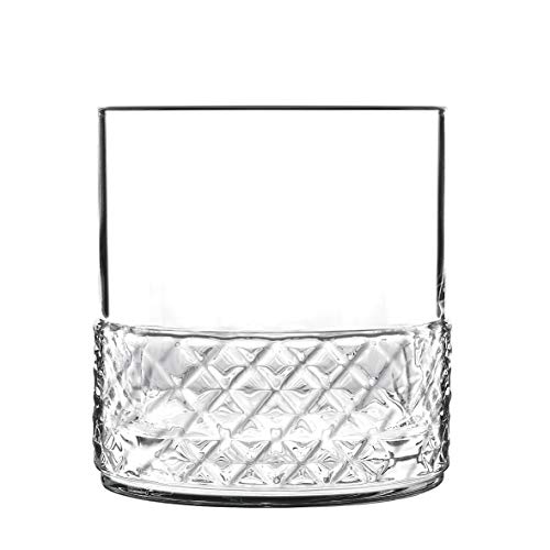 Luigi Bormioli Roma 12.75 oz Glass, Set of 4 Double Old Fashion Drinkware, Clear - The Finished Room