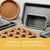 Ayesha Curry Nonstick Bakeware Nonstick 12-Cup Muffin Tin / Nonstick 12-Cup Cupcake Tin - 12 Cup, Brown - The Finished Room