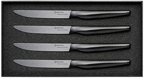Kyocera SK Steak Knives, 4 Piece, White - The Finished Room