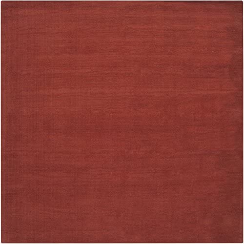 Surya Mystique M-332 Transitional Hand Loomed 100% Wool Paprika 8' Square Area Rug - The Finished Room