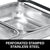 Oggi .0 Over-The-Sink Stainless Steel Double Basket Strainer - The Finished Room