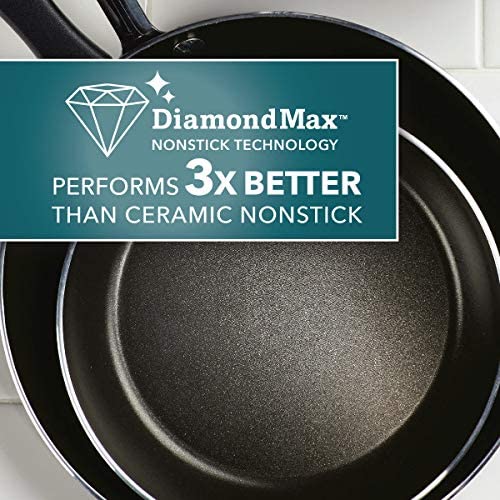 Farberware Cookstart Aluminum DiamondMax Nonstick Jumbo Cooker Chef&#39;s Pan, 6-Quart, Silver - The Finished Room