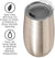 OGGI Thermo Flute 'Celebrate Collection' Stainless Steel Insulated Champagne Flute Tumbler - Gold Sparkle, 6oz, with clear sip lid. - The Finished Room