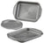 Circulon Total Nonstick Bakeware Set with Nonstick Cookie Sheet, Baking Pan and Bread Pan - 6 Piece, Gray - The Finished Room