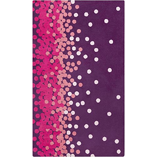 Ashante Purple and Pink Modern Area Rug 5&#39; x 8&#39; - The Finished Room