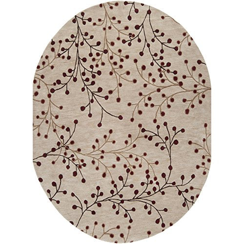Surya ATH5053-69OV Athena Hand Tufted Transitional Oval Rug, 6-Feet by 9-Feet, Cream - The Finished Room