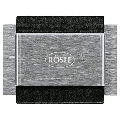Rösle 19455 Rosle Wall Attachment, Set of 2, Fits Rails Model 19450, 19451, 19452, 19453 and 19454, Black, Silver - The Finished Room