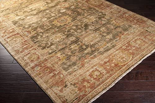 Surya Hillcrest Area Rug, 7&#39;9 x 9&#39;9, Red, Brown - The Finished Room