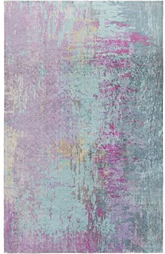 Violetta Blue and Purple Modern Area Rug 2&#39; x 3&#39; - The Finished Room
