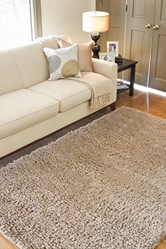 Surya Aros Shag Hand Woven 100% New Zealand Felted Wool Sand Dollar 2&#39;6&quot; x 8&#39; Runner - The Finished Room