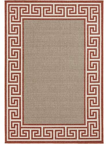 Artistic Weavers Machine Made Casual Accent Rug, 3-Feet 6-Inch by 5-Feet 6-Inch, Rust/Taupe/Beige - The Finished Room