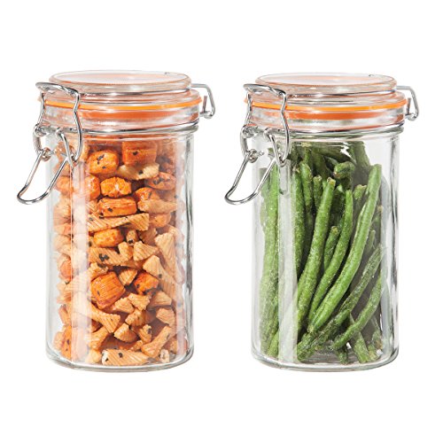 Oggi Airtight Glass 17 Ounce 2 Piece Canister Set - The Finished Room