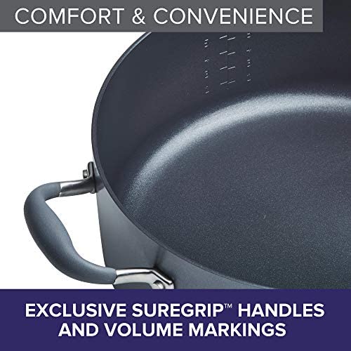 Anolon Advanced Home Hard-Anodized Nonstick Wide Stock Pot/Stockpot, 7.5-Quart, Moonstone - The Finished Room