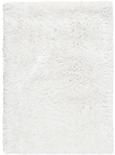 Surya Grizzly GRIZZLY-9 Shag Hand Woven 100% Wool White 2&#39; x 3&#39; Accent Rug - The Finished Room