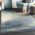 Sheldon Navy Blue and Medium Gray Modern Area Rug 2' x 3' - The Finished Room