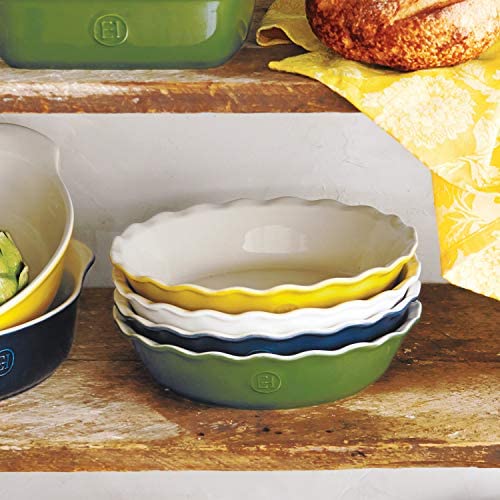 Emile Henry Modern Classics Pie Dish 9&quot;, Pack of 1, White - The Finished Room