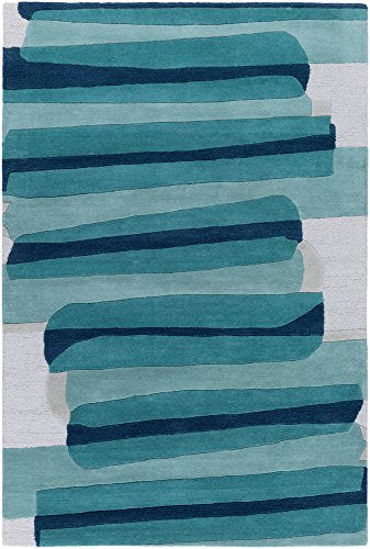 Surya Kennedy Area Rug, 5&#39; x 7&#39;6&quot;, Teal Blue - The Finished Room