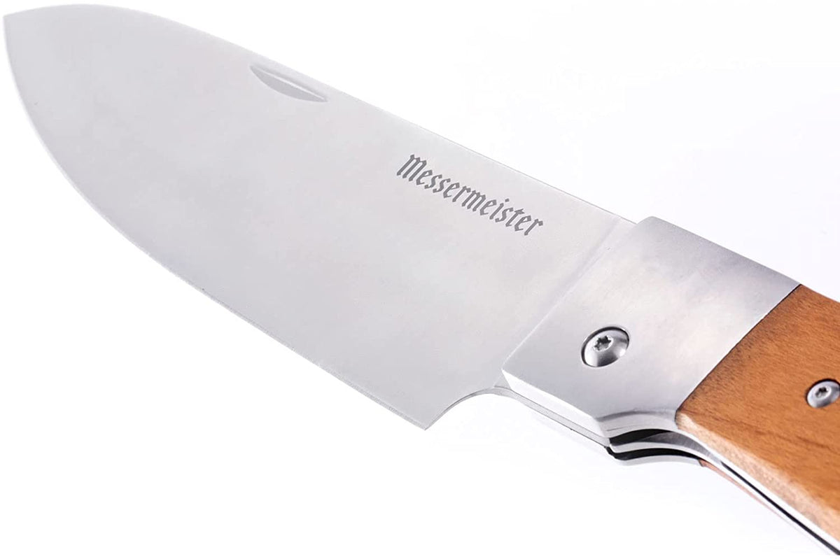 Messermeister Adventure Chef Folding Chef&#39;s Knife / Carbonized Maple / 6&quot;
