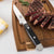 Viking Culinary High Carbon German Steel Pakka Wood Handle Steak Knife Set, 6 Piece, Black - The Finished Room